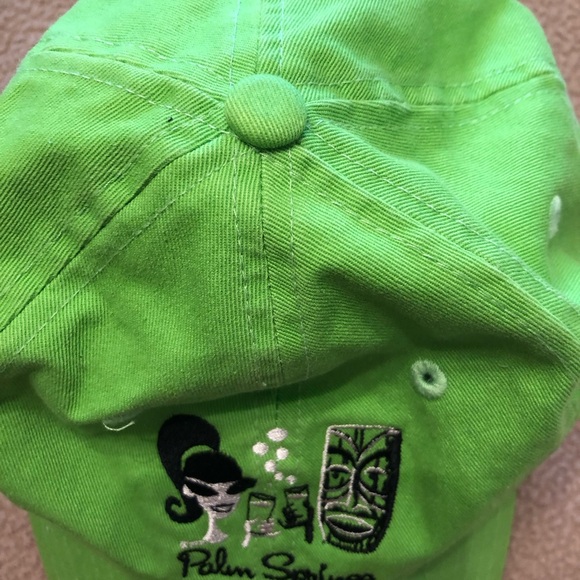 Vintage - Rare Shag designed Palm Springs Modernism Week Neon Green Hat - Picture 6 of 12